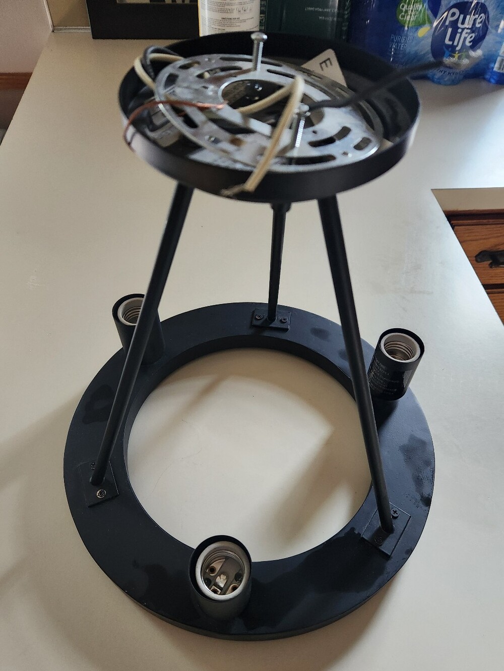 Lamplux Co. Triangular 3 Bulb Ceiling Light Fixture